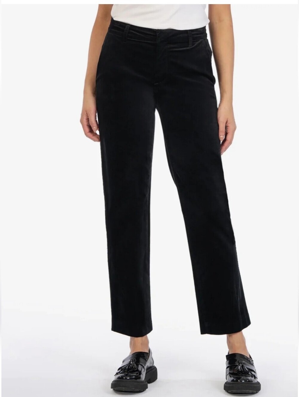 KUT black Elizabeth Velveteen Jeans by Kut From the Kloth pants 8